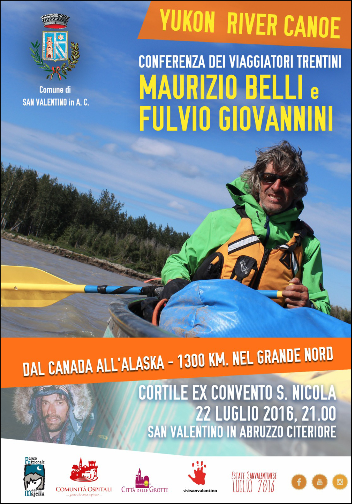 Maurizio Belli - Conferenze - Yukon River Canoe - 1300 Km dal Canada all'Alaska