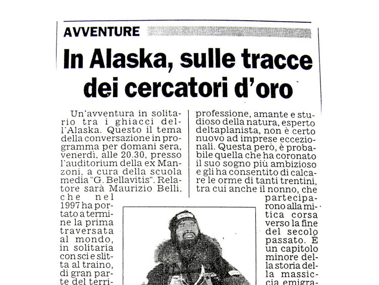Maurizio Belli - In Alaska sulle Tracce dei cercatori d’oro