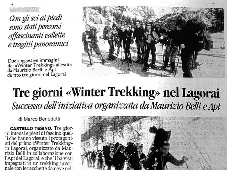 Maurizio Belli - Tre giorni “Winter Trekking” nel Lagorai